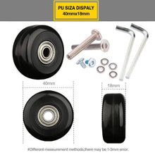 Load image into Gallery viewer, Suitcase Wheels 1 pair of Luggage Suitcase Replacement Wheel Factory direct sale Axles Deluxe Repair Deluxe Repair Tool  Casters