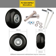 Load image into Gallery viewer, Suitcase Wheels 1 pair of Luggage Suitcase Replacement Wheel Factory direct sale Axles Deluxe Repair Deluxe Repair Tool  Casters