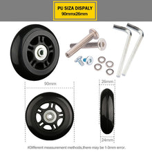 Load image into Gallery viewer, Suitcase Wheels 1 pair of Luggage Suitcase Replacement Wheel Factory direct sale Axles Deluxe Repair Deluxe Repair Tool  Casters