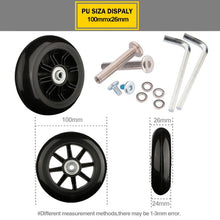 Load image into Gallery viewer, Suitcase Wheels 1 pair of Luggage Suitcase Replacement Wheel Factory direct sale Axles Deluxe Repair Deluxe Repair Tool  Casters