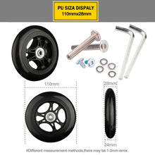 Load image into Gallery viewer, Suitcase Wheels 1 pair of Luggage Suitcase Replacement Wheel Factory direct sale Axles Deluxe Repair Deluxe Repair Tool  Casters