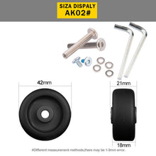 Load image into Gallery viewer, Suitcase Wheels 1 pair of Luggage Suitcase Replacement Wheel Factory direct sale Axles Deluxe Repair Deluxe Repair Tool  Casters
