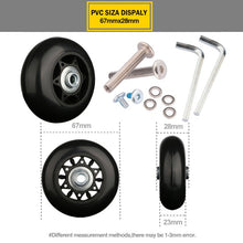 Load image into Gallery viewer, Suitcase Wheels 1 pair of Luggage Suitcase Replacement Wheel Factory direct sale Axles Deluxe Repair Deluxe Repair Tool  Casters