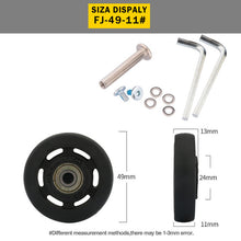 Load image into Gallery viewer, Suitcase Wheels 1 pair of Luggage Suitcase Replacement Wheel Factory direct sale Axles Deluxe Repair Deluxe Repair Tool  Casters