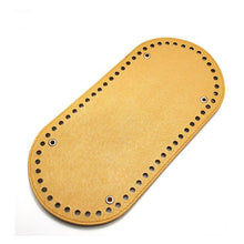 Load image into Gallery viewer, 2019 New Oval Long Bottom for Knitting Bag PU Leather 60 Holes Women Bags Handmade DIY Accessories