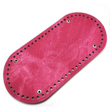Load image into Gallery viewer, 2019 New Oval Long Bottom for Knitting Bag PU Leather 60 Holes Women Bags Handmade DIY Accessories
