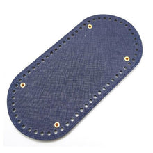 Load image into Gallery viewer, 2019 New Oval Long Bottom for Knitting Bag PU Leather 60 Holes Women Bags Handmade DIY Accessories