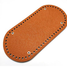 Load image into Gallery viewer, 2019 New Oval Long Bottom for Knitting Bag PU Leather 60 Holes Women Bags Handmade DIY Accessories